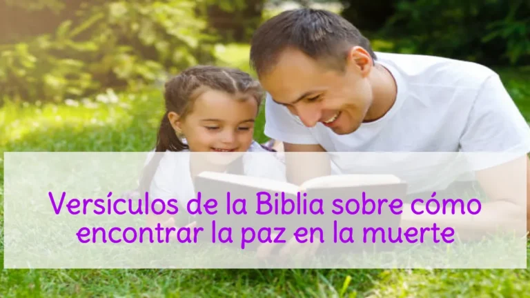 Versículos de la Biblia sobre cómo encontrar la paz en la muerte
