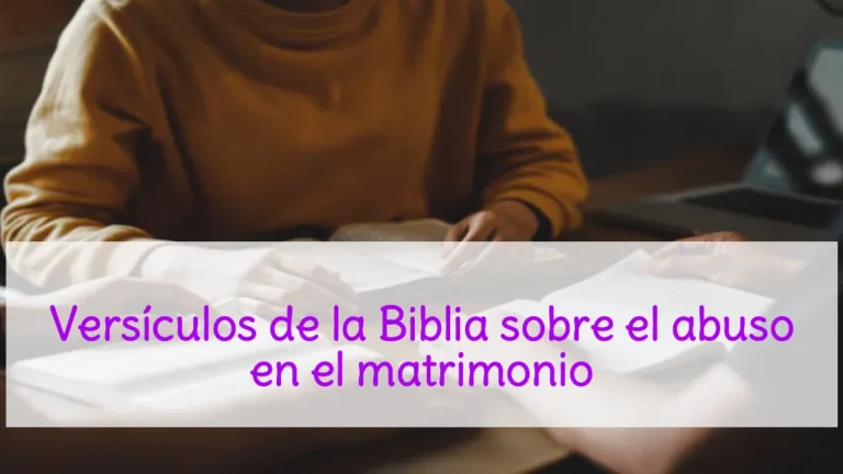 Versículos de la Biblia sobre el abuso en el matrimonio