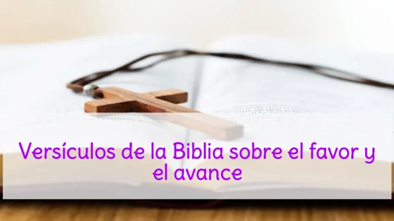 Versículos de la Biblia sobre el favor y el avance
