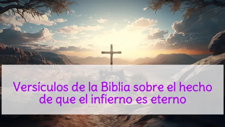 Versículos de la Biblia sobre el hecho de que el infierno es eterno