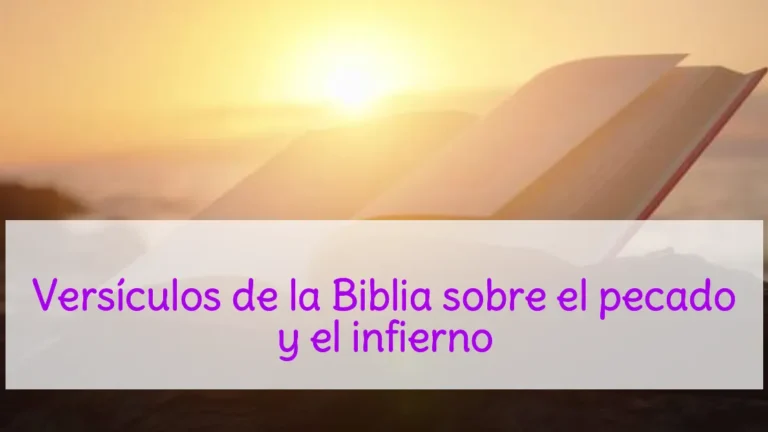 Versículos de la Biblia sobre el pecado y el infierno