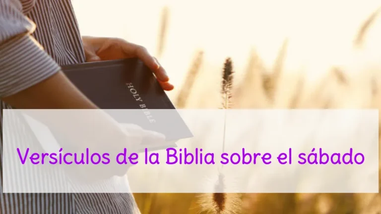 Versículos de la Biblia sobre el sábado