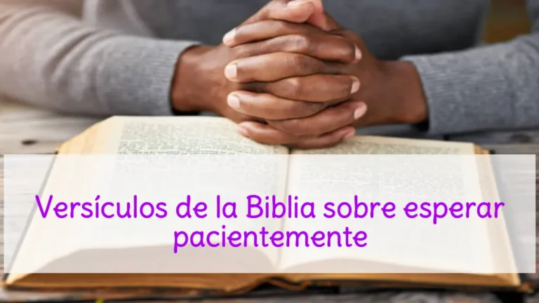 Versículos de la Biblia sobre esperar pacientemente