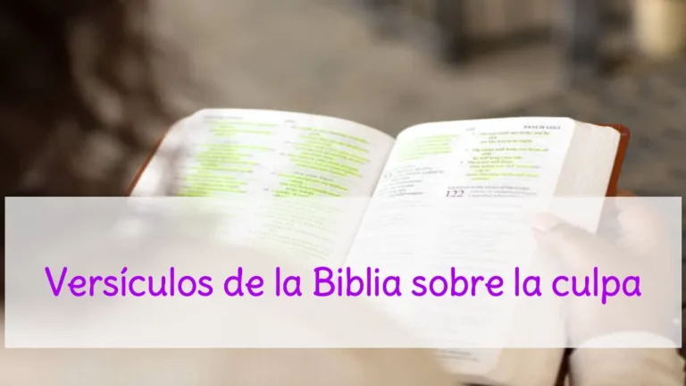 Versículos de la Biblia sobre la culpa