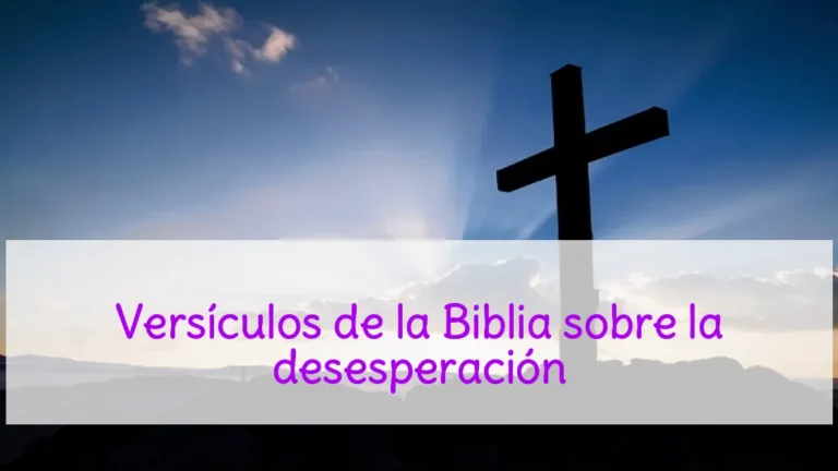 Versículos de la Biblia sobre la desesperación
