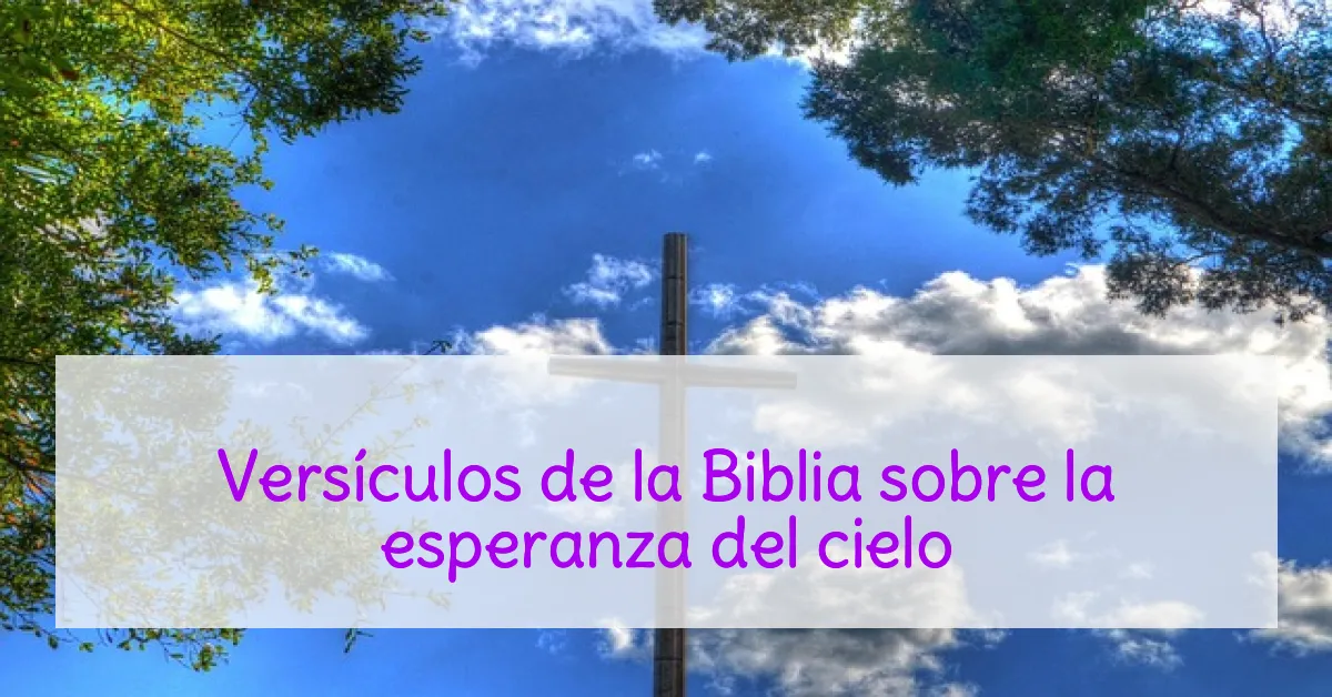 Versículos de la Biblia sobre la esperanza del cielo