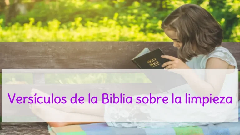 Versículos de la Biblia sobre la limpieza