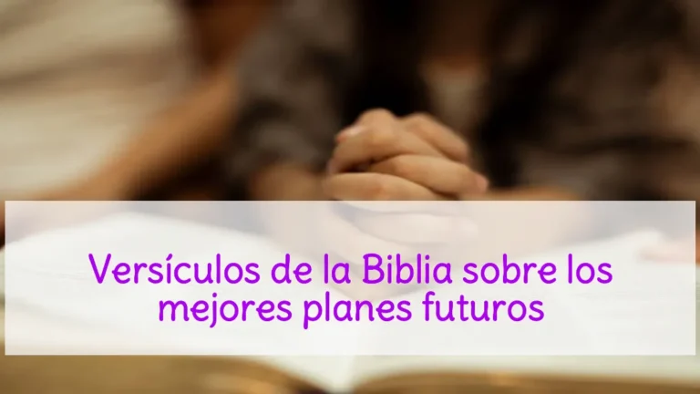 Versículos de la Biblia sobre los mejores planes futuros