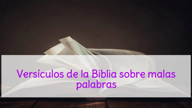 Versículos de la Biblia sobre malas palabras