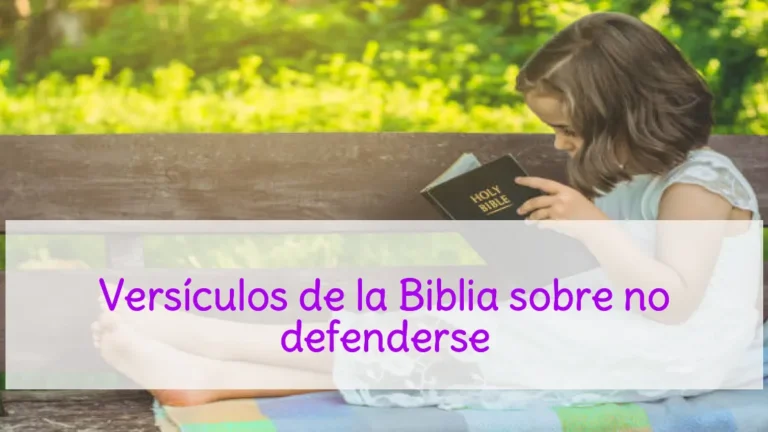 Versículos de la Biblia sobre no defenderse