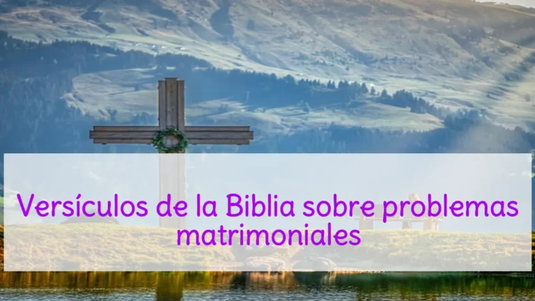 Versículos de la Biblia sobre problemas matrimoniales