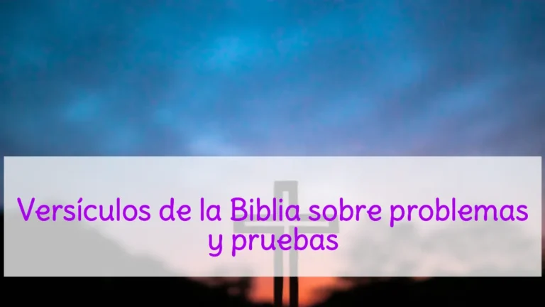 Versículos de la Biblia sobre problemas y pruebas