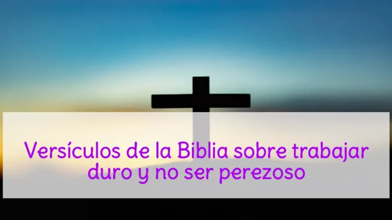 Versículos de la Biblia sobre trabajar duro y no ser perezoso