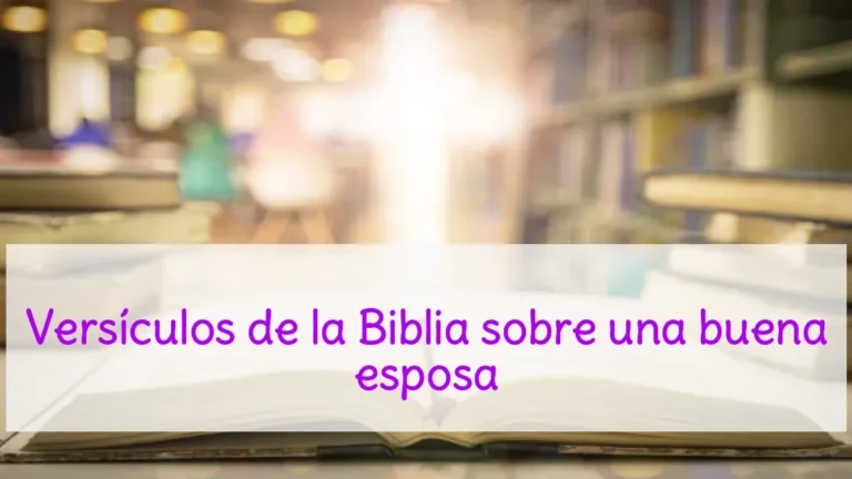 Versículos de la Biblia sobre una buena esposa