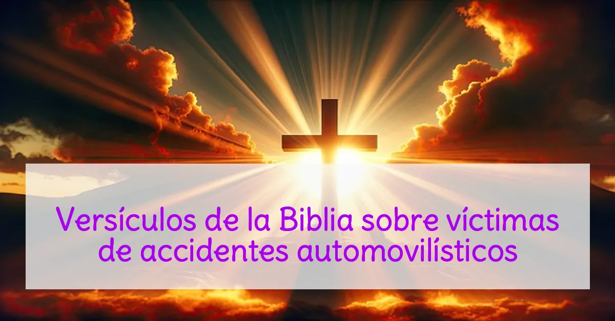 Versículos de la Biblia sobre víctimas de accidentes automovilísticos