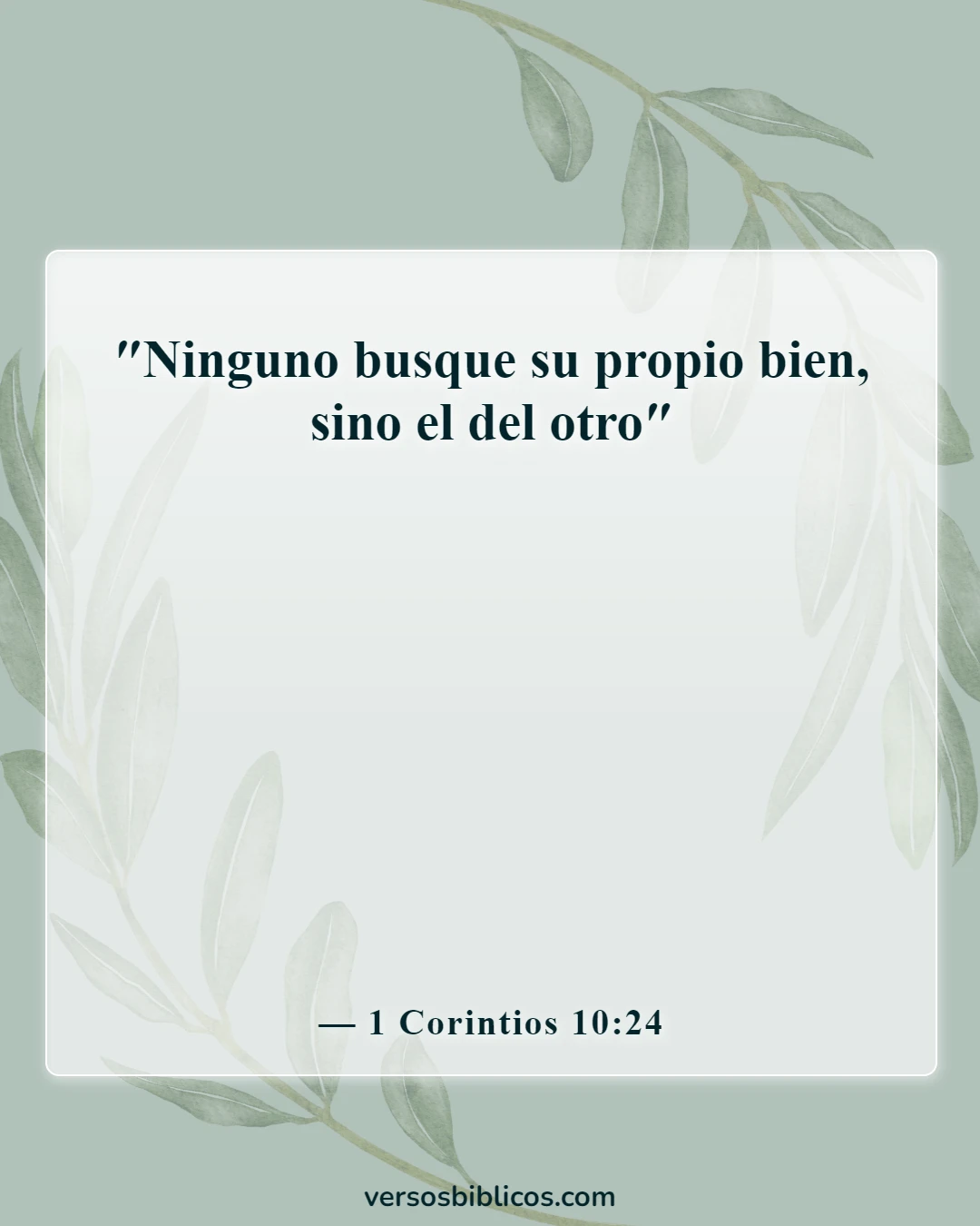 Versículos de la Biblia sobre la compasión (1 Corintios 10:24)