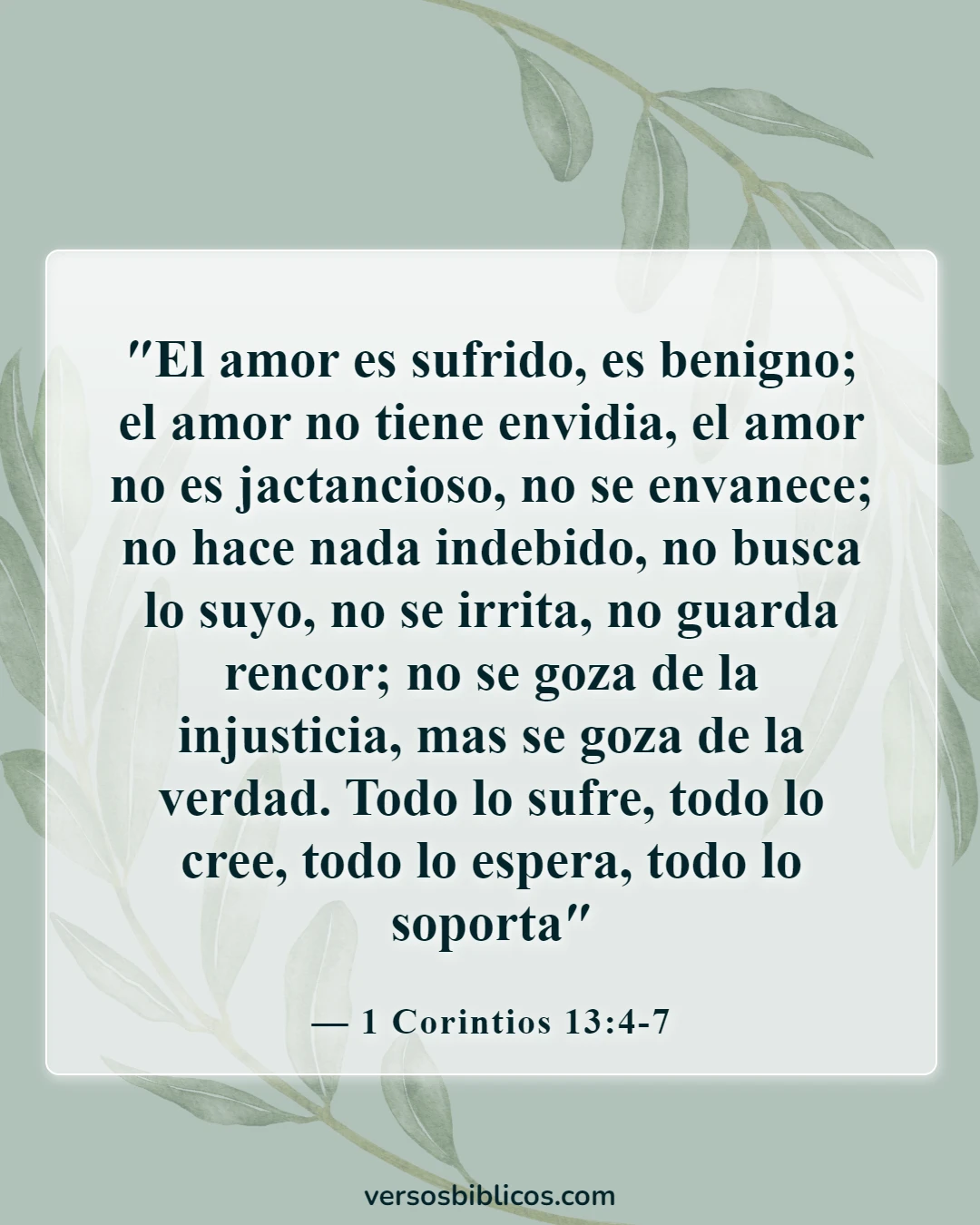 Versículos de la Biblia sobre el compromiso mutuo (1 Corintios 13:4-7)