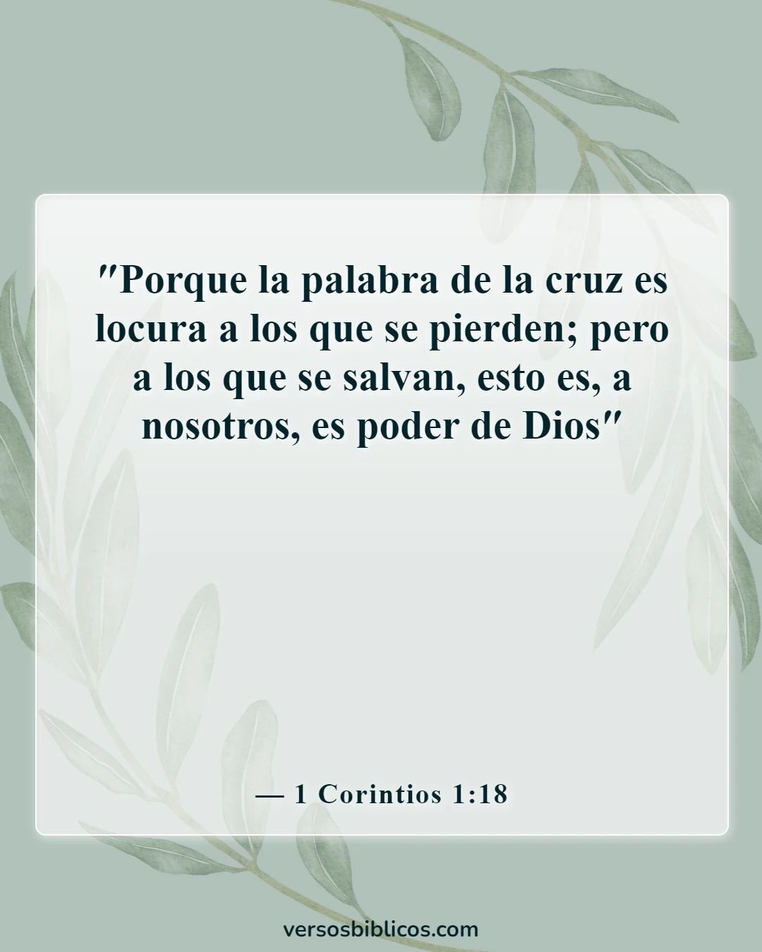 Versículos de la Biblia sobre el ateísmo (1 Corintios 1:18)