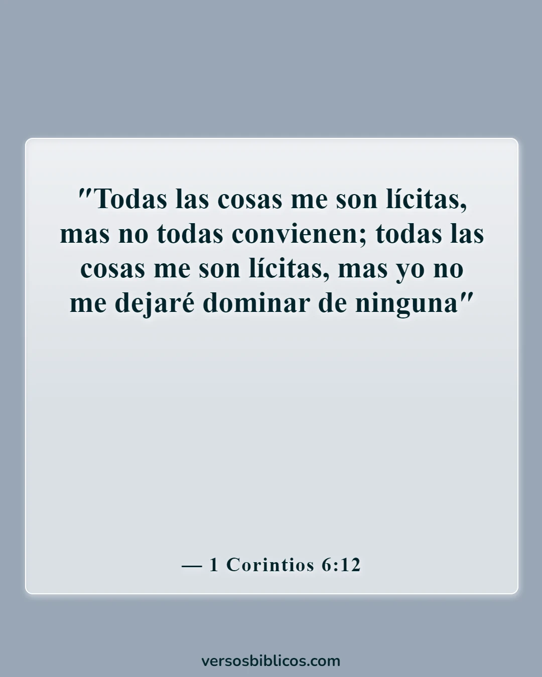 Versículos de la Biblia sobre la marihuana (1 Corintios 6:12)
