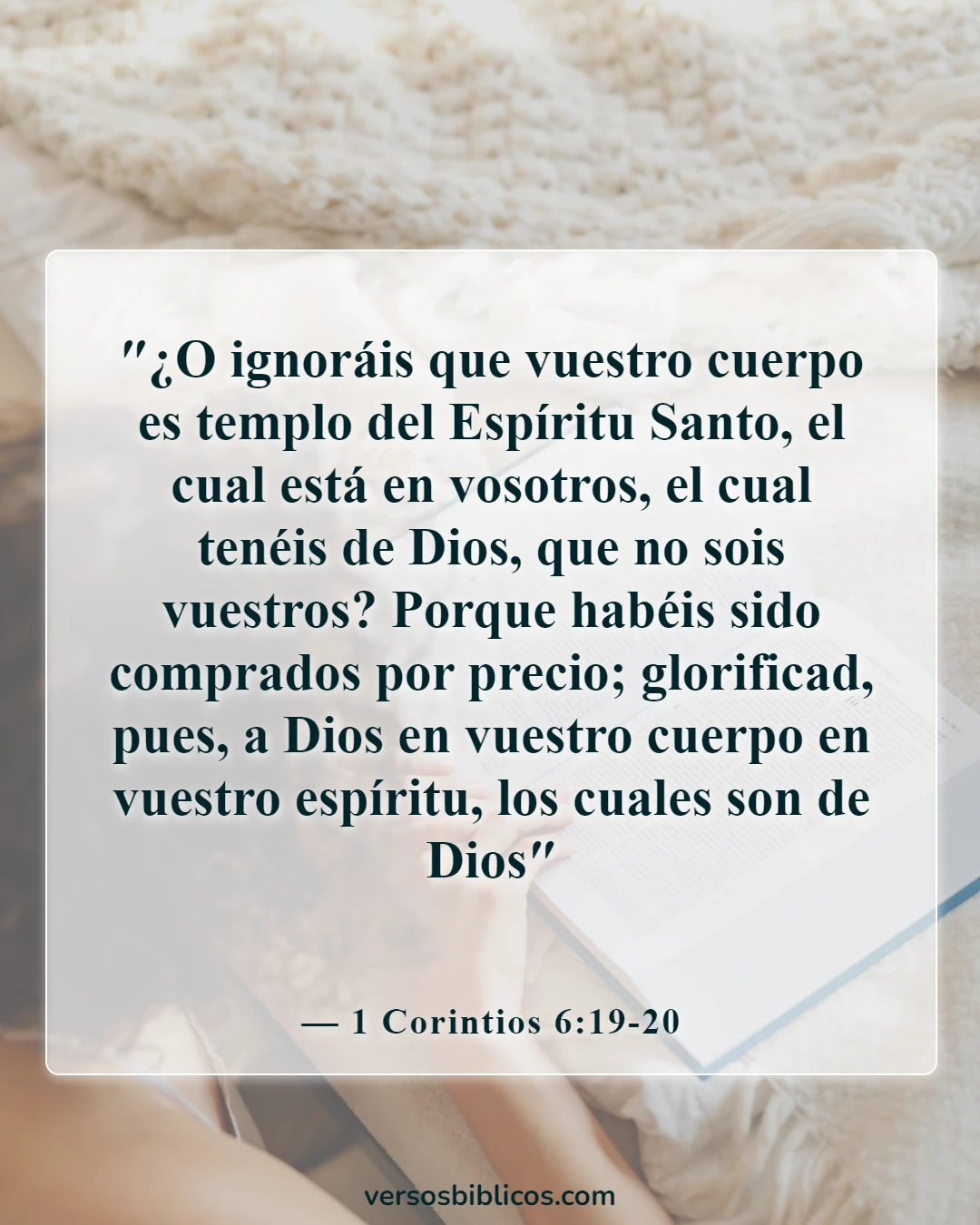 Versículos de la Biblia sobre el viernes (1 Corintios 6:19-20)