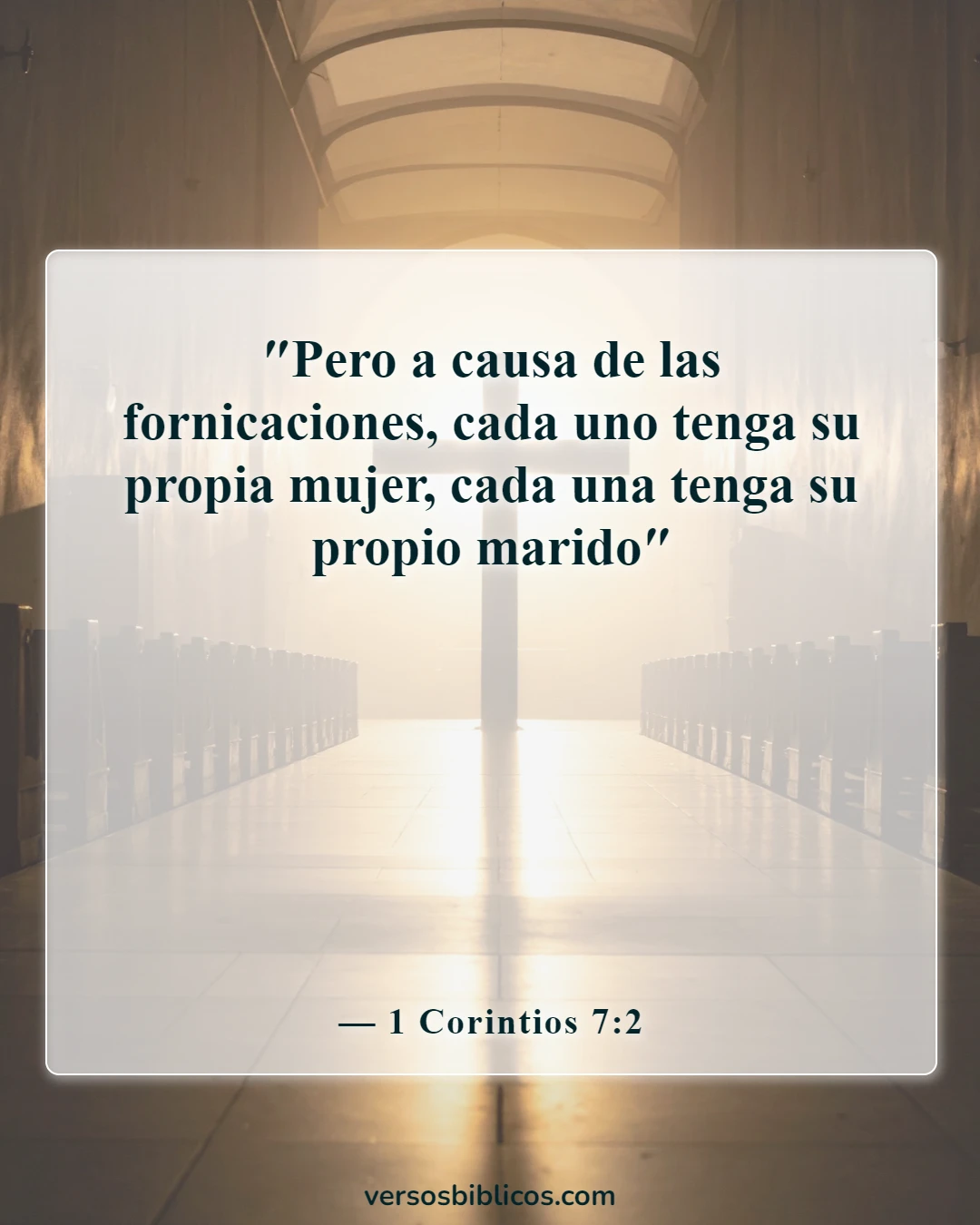 Versículos de la Biblia sobre el prostituto (1 Corintios 7:2)