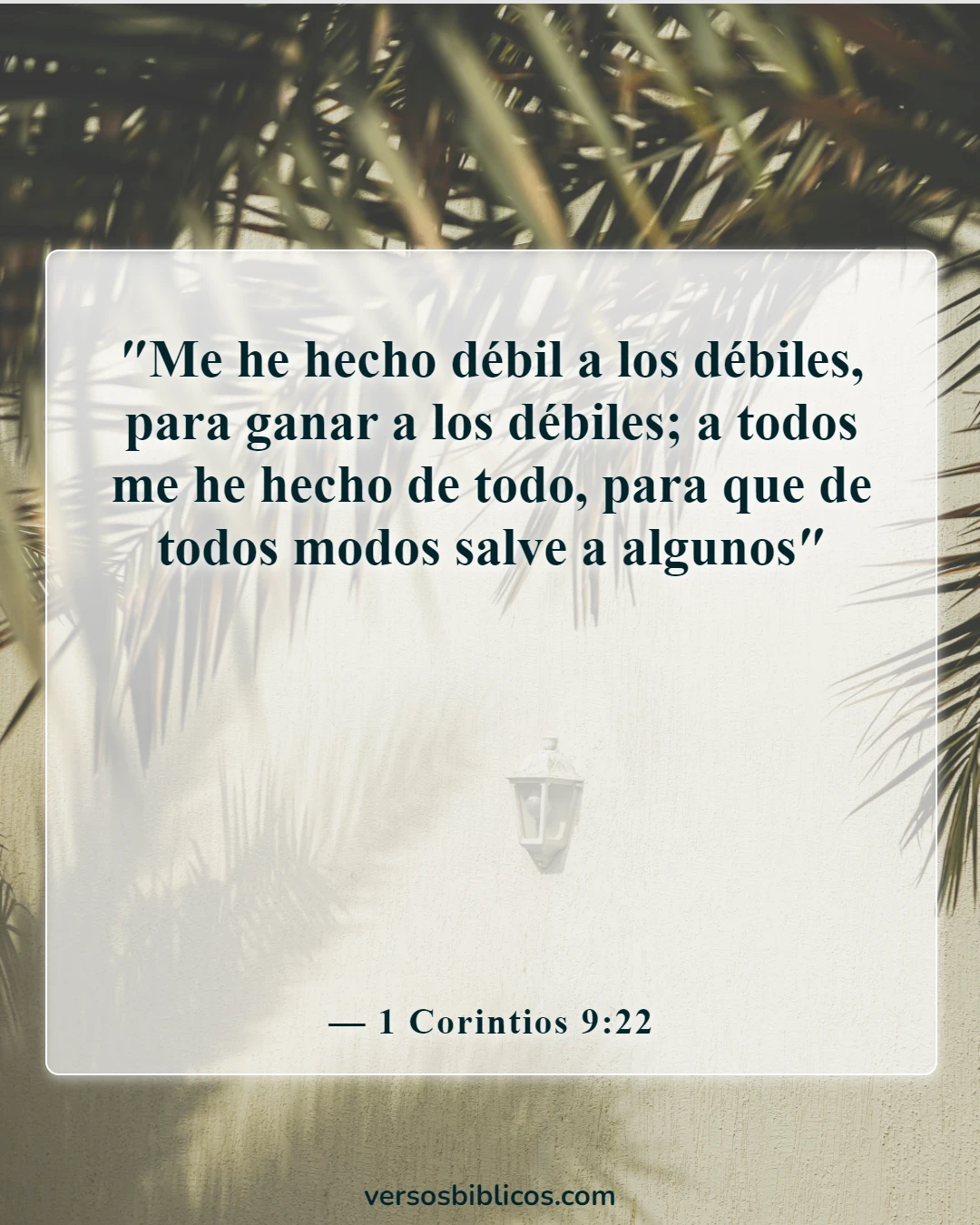 Versículos de la Biblia sobre orar por viajes misioneros (1 Corintios 9:22)