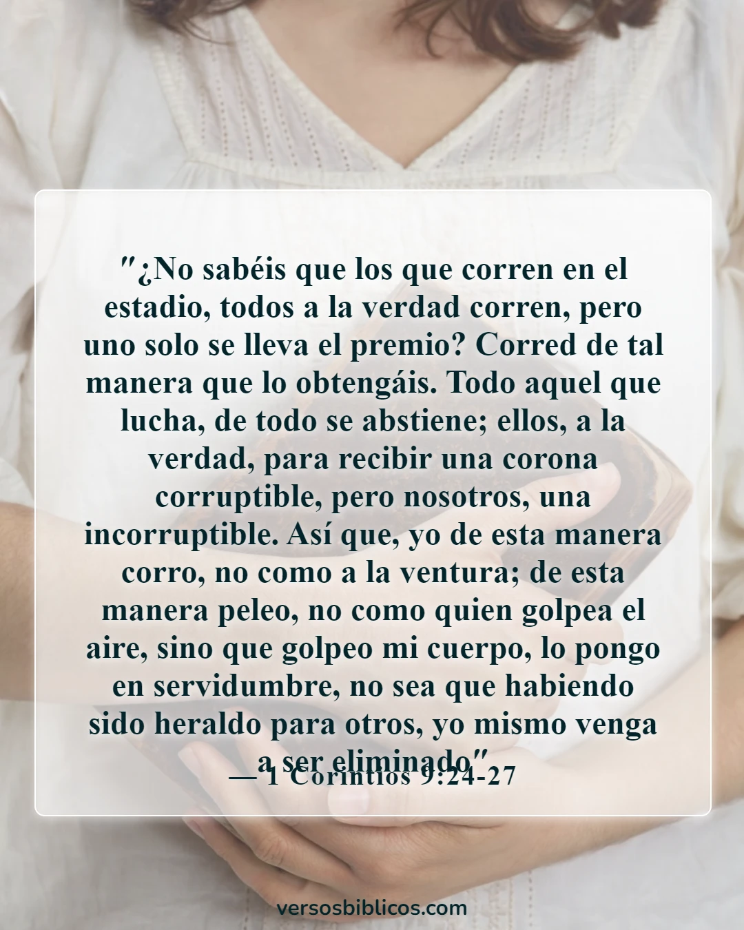 Versículos de la Biblia sobre la procrastinación (1 Corintios 9:24-27)