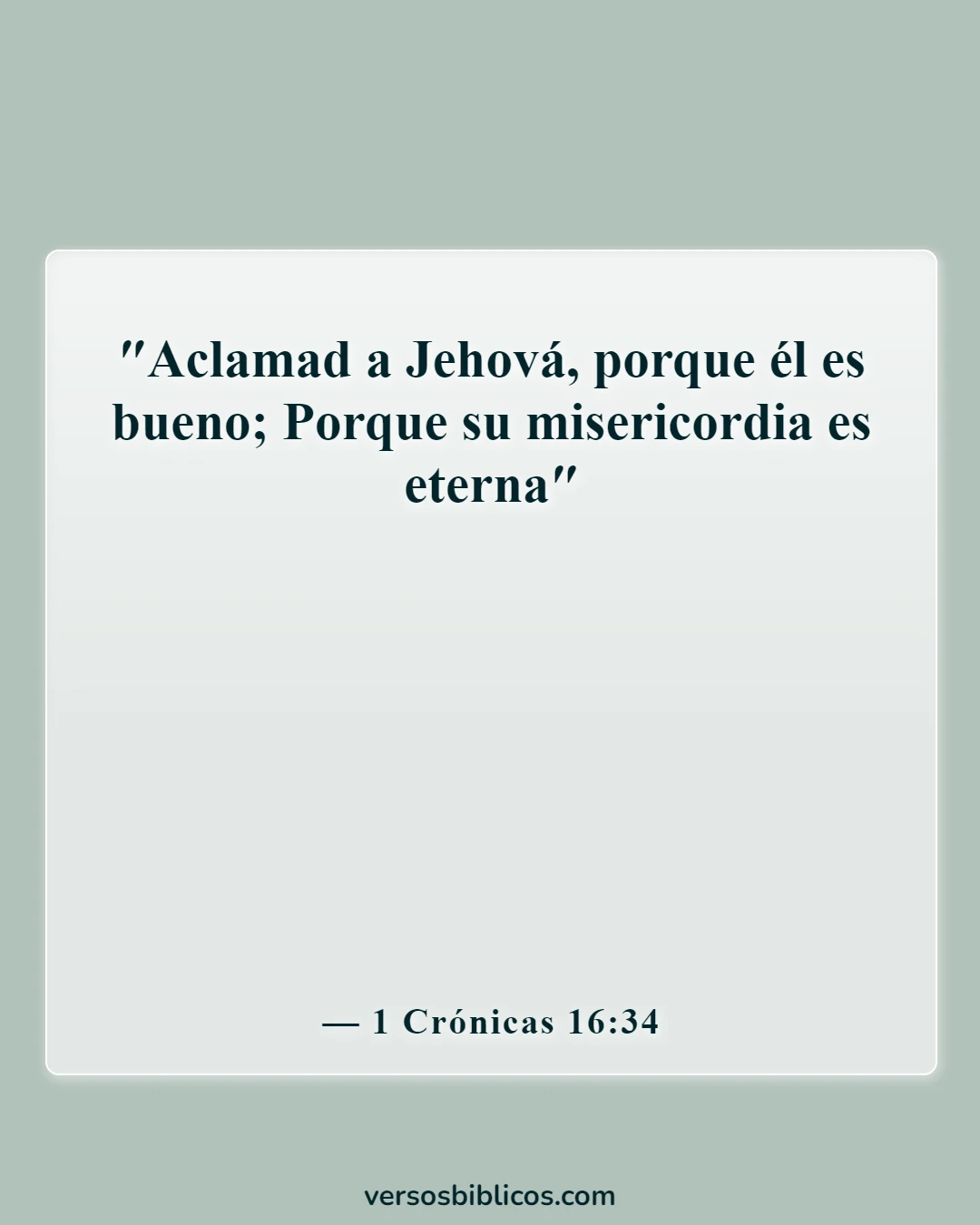 Versículos de la Biblia sobre agradecido por las pruebas (1 Crónicas 16:34)