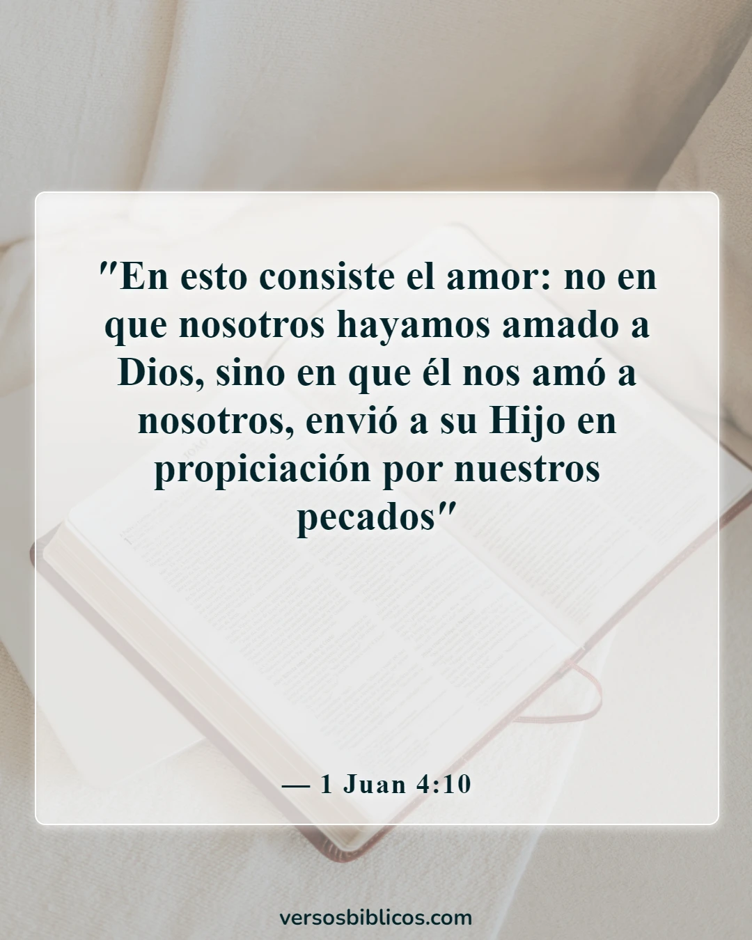 Versículos de la Biblia sobre el sacrificio (1 Juan 4:10)