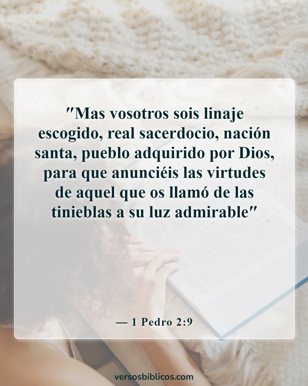 Versículos de la Biblia sobre los apartados del mundo (1 Pedro 2:9)