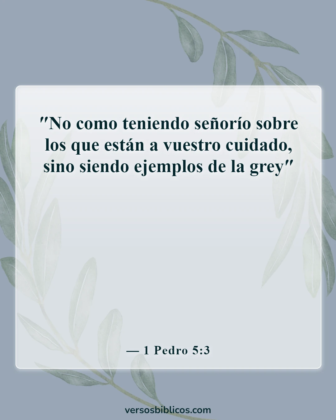 Versículos de la Biblia sobre las cualidades inspiradoras de un buen líder (1 Pedro 5:3)