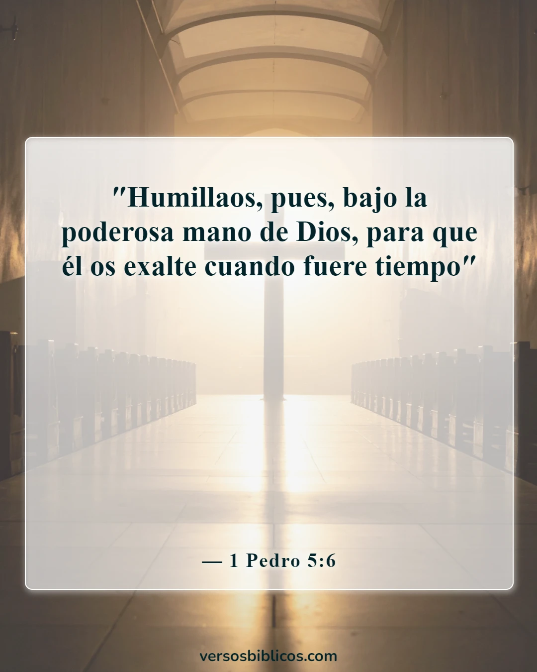Versículos de la Biblia sobre Dios es humilde (1 Pedro 5:6)
