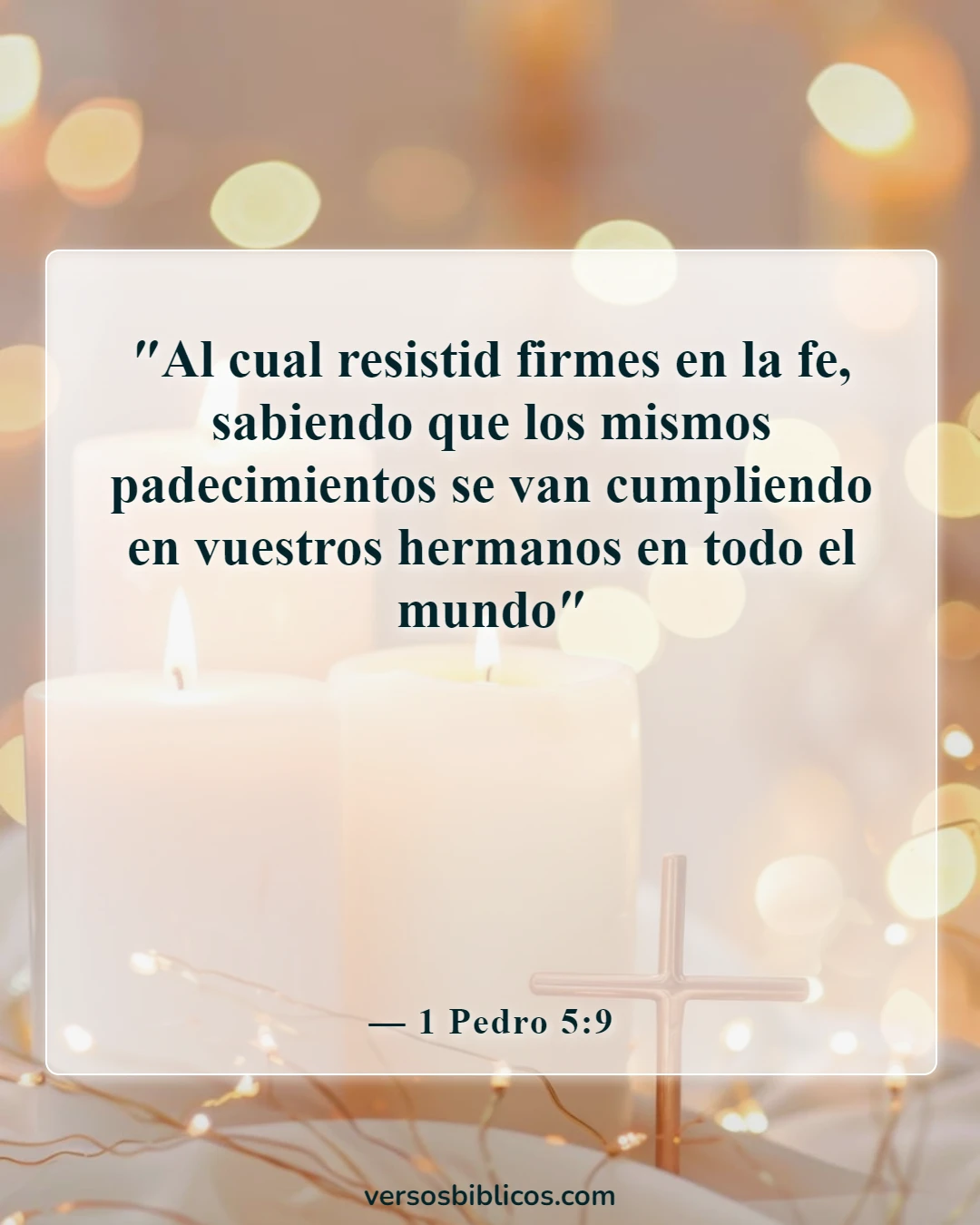 Versículos de la Biblia sobre el diablo disfrazado (1 Pedro 5:9)