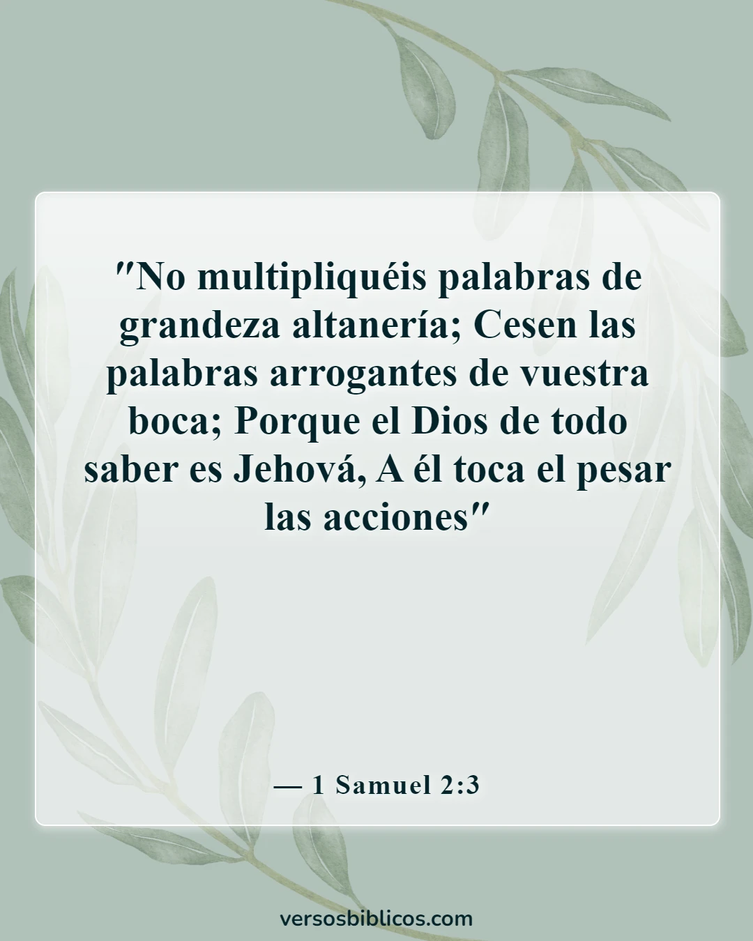 Versículos de la Biblia sobre la ropa de mujer (1 Samuel 2:3)
