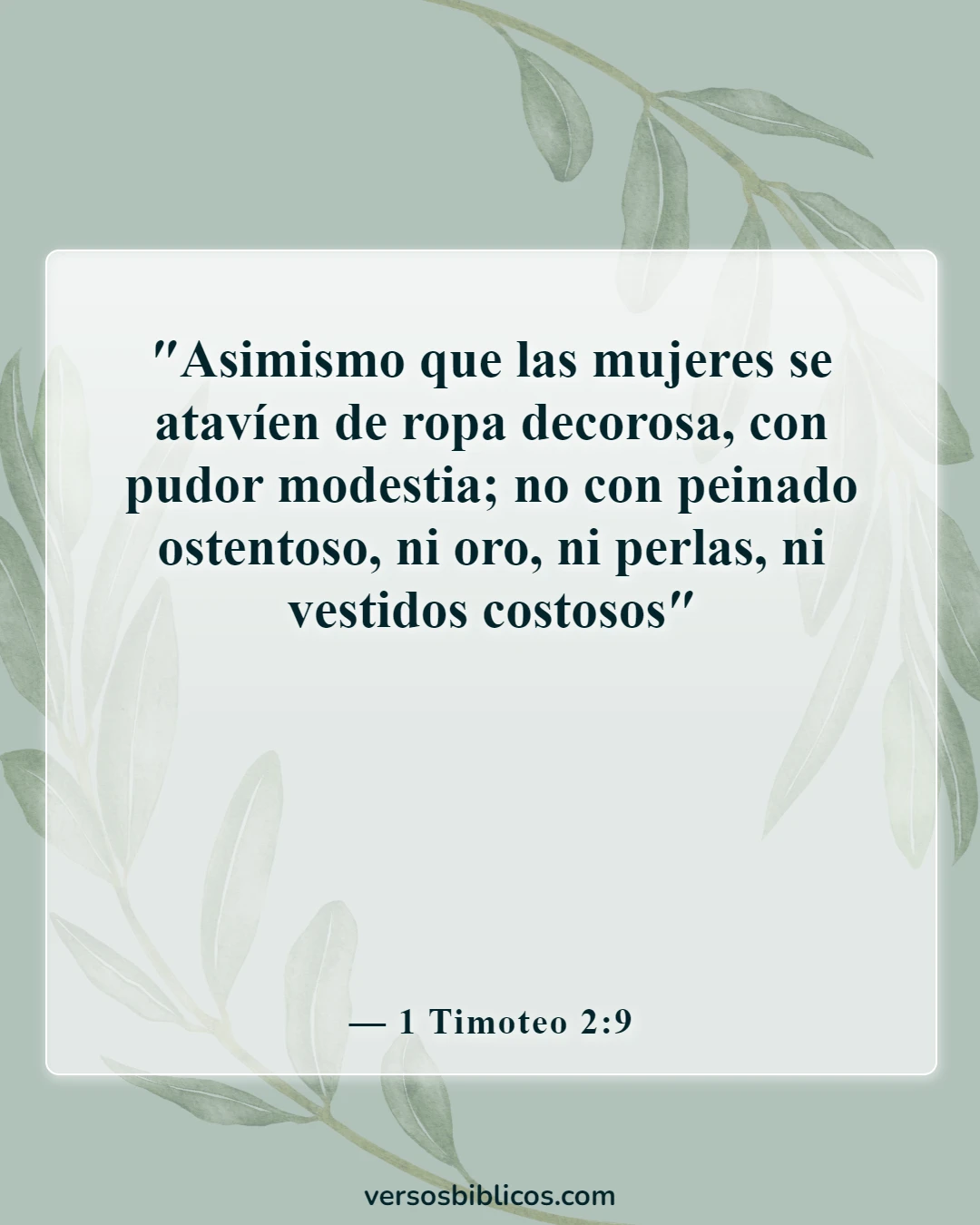 Versículos de la Biblia sobre la ropa de mujer (1 Timoteo 2:9)