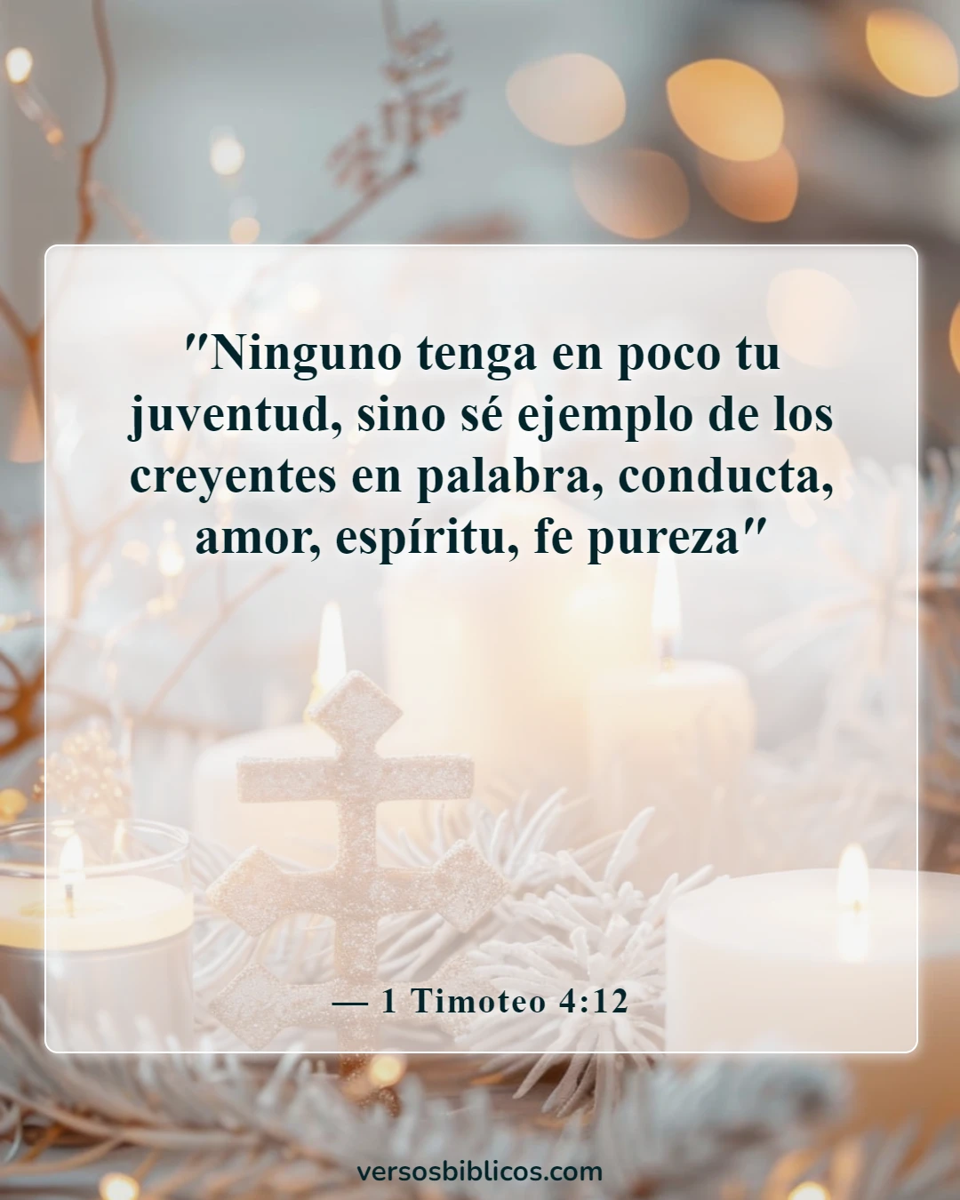 Versículos de la Biblia sobre el respeto (1 Timoteo 4:12)