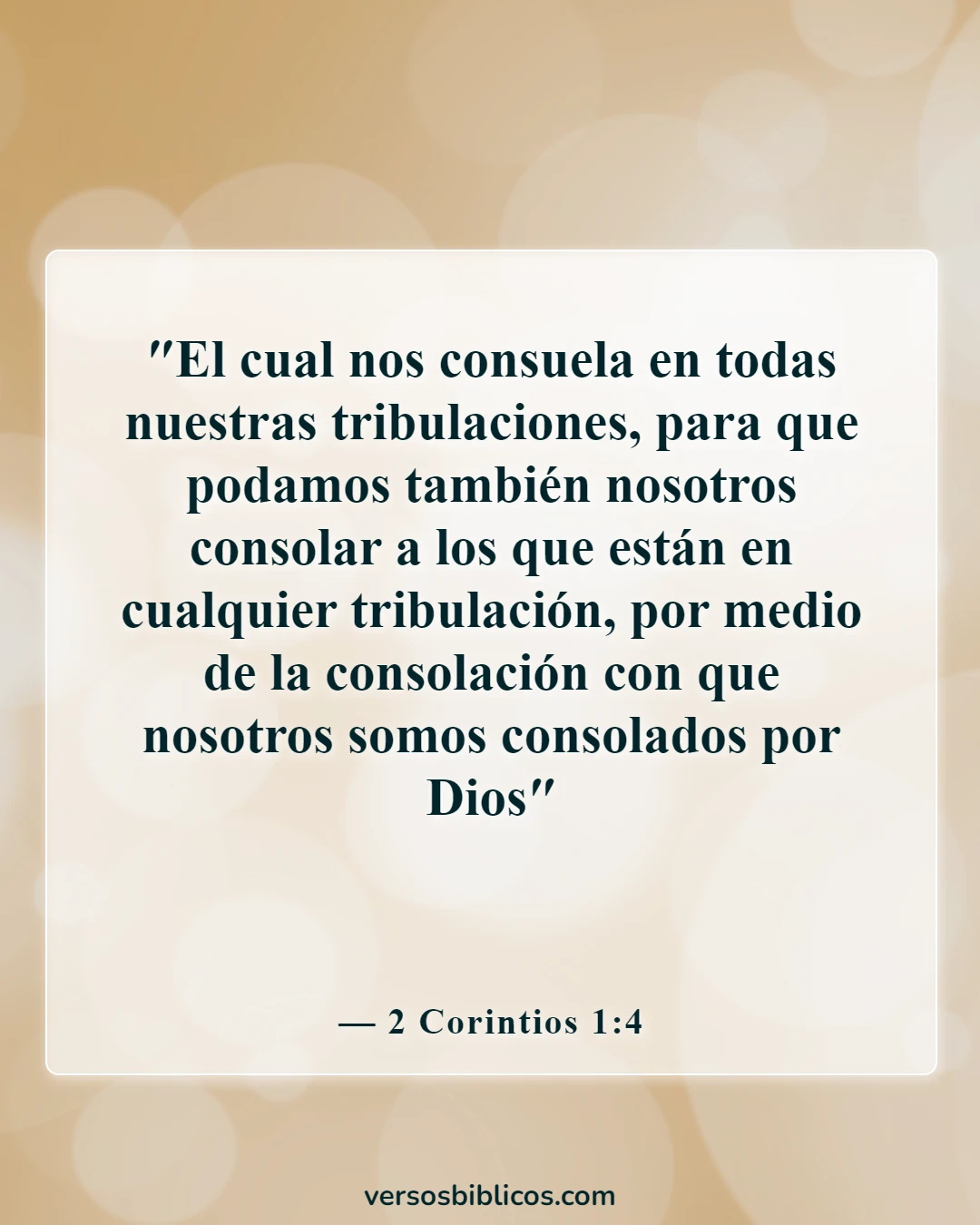Versículos de la Biblia sobre las hermanas (2 Corintios 1:4)