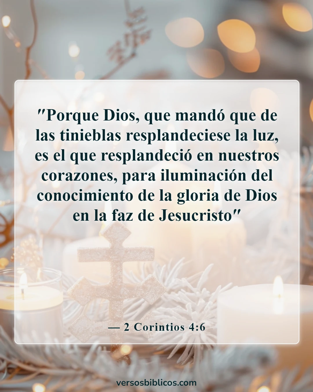 Versículos de la Biblia sobre despertar (2 Corintios 4:6)