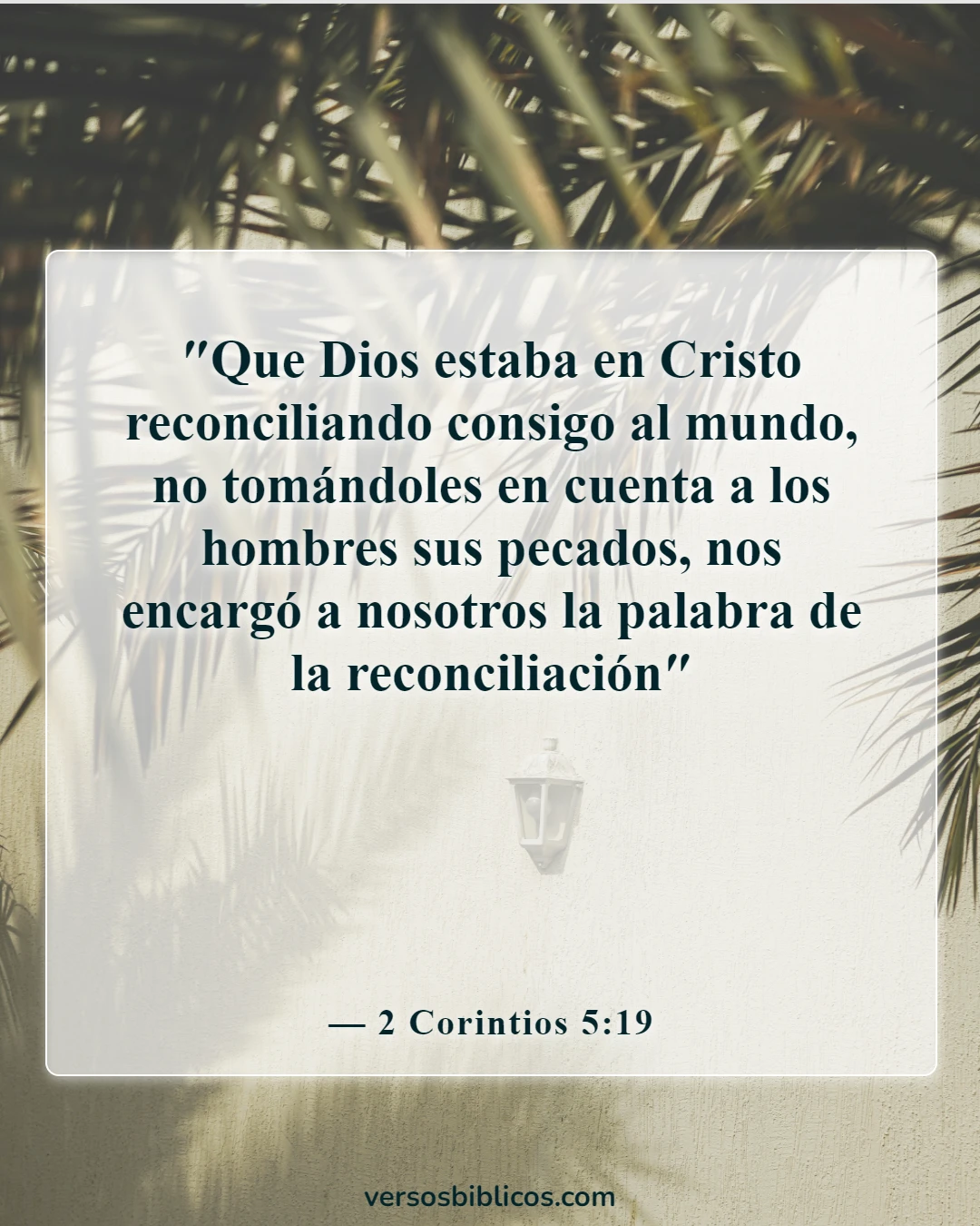 Versículos de la Biblia sobre Jesús muere por nuestros pecados (2 Corintios 5:19)