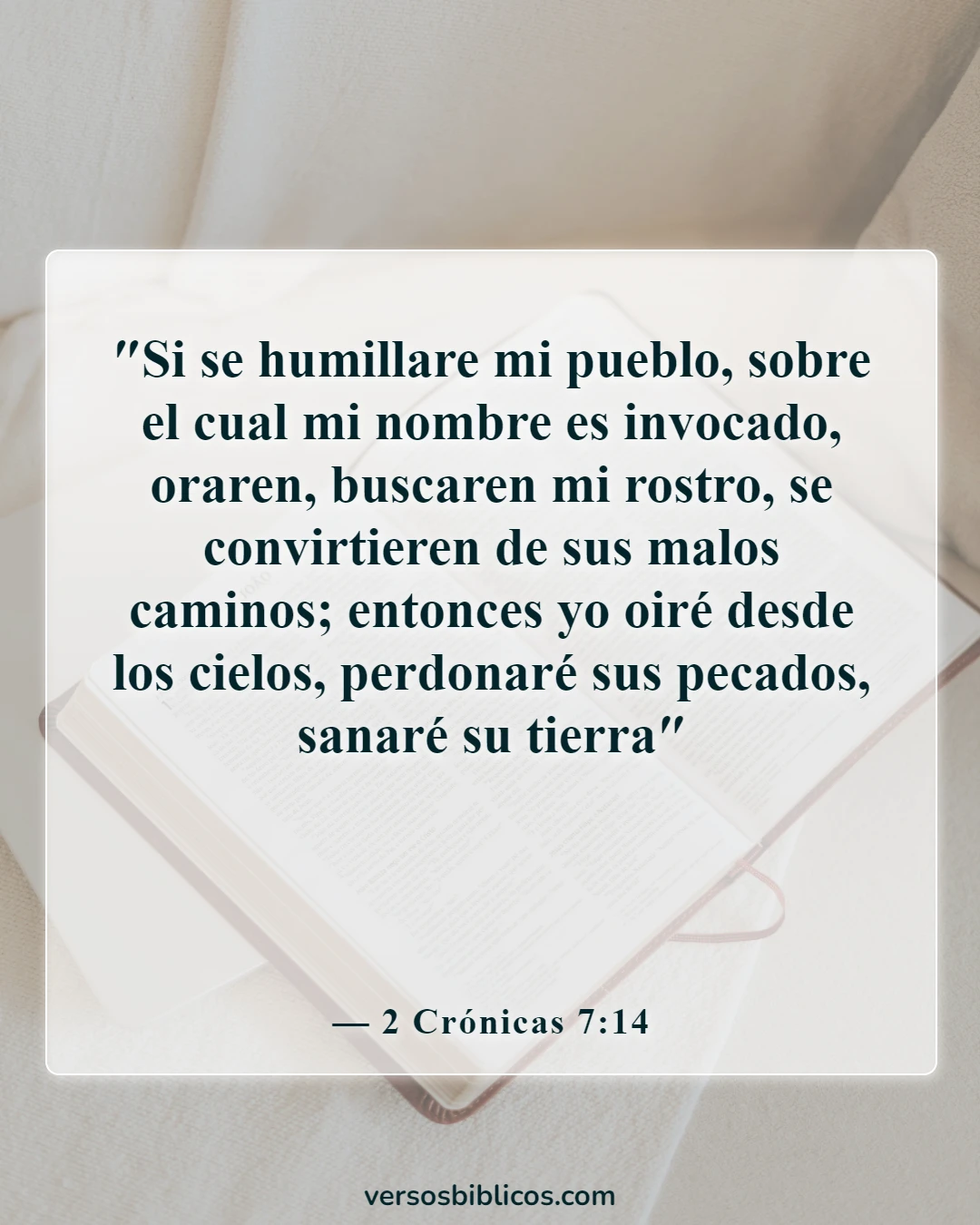 Versículos de la Biblia sobre no sentir la presencia de Dios (2 Crónicas 7:14)