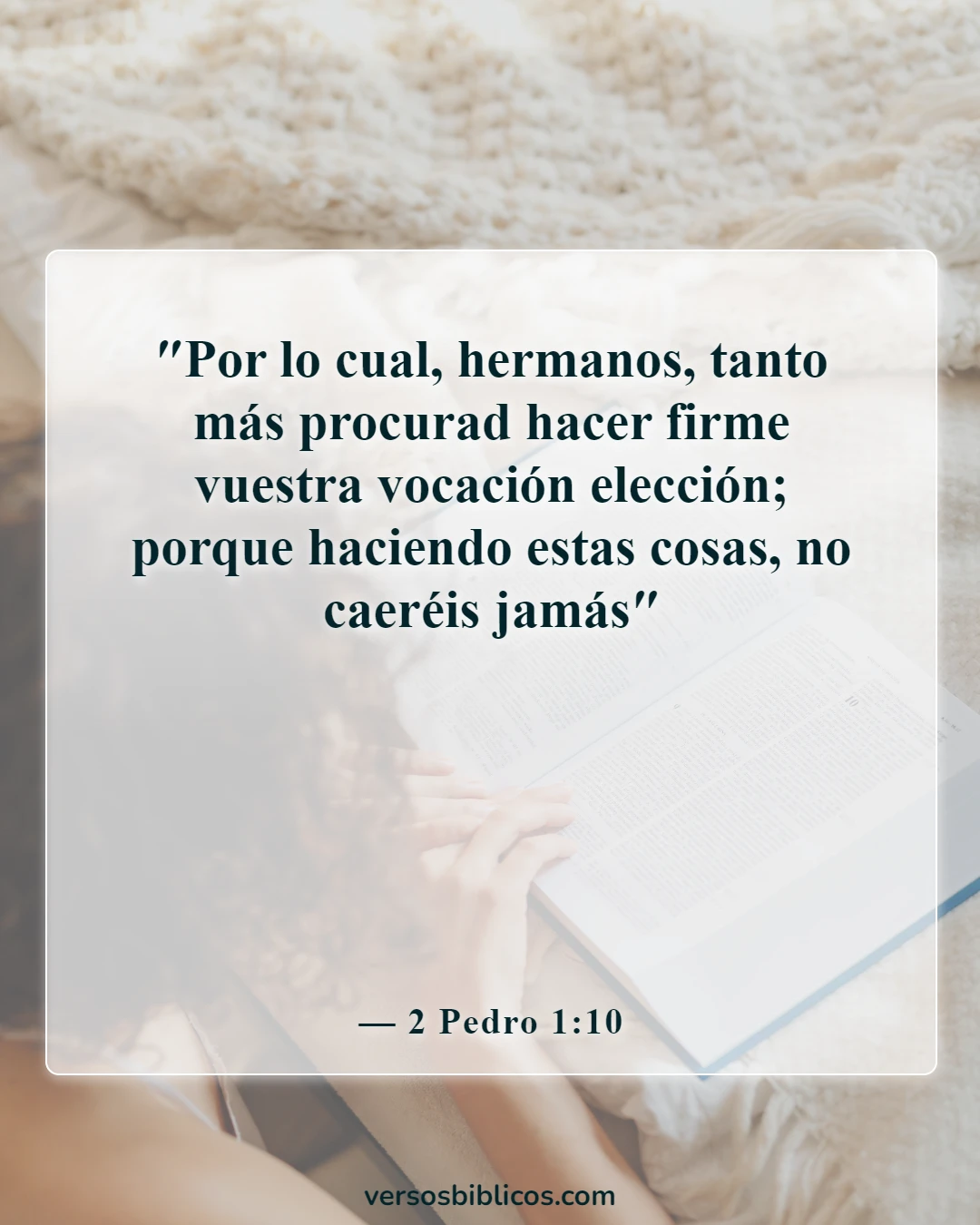 Versículos de la Biblia sobre las dedicatorias (2 Pedro 1:10)