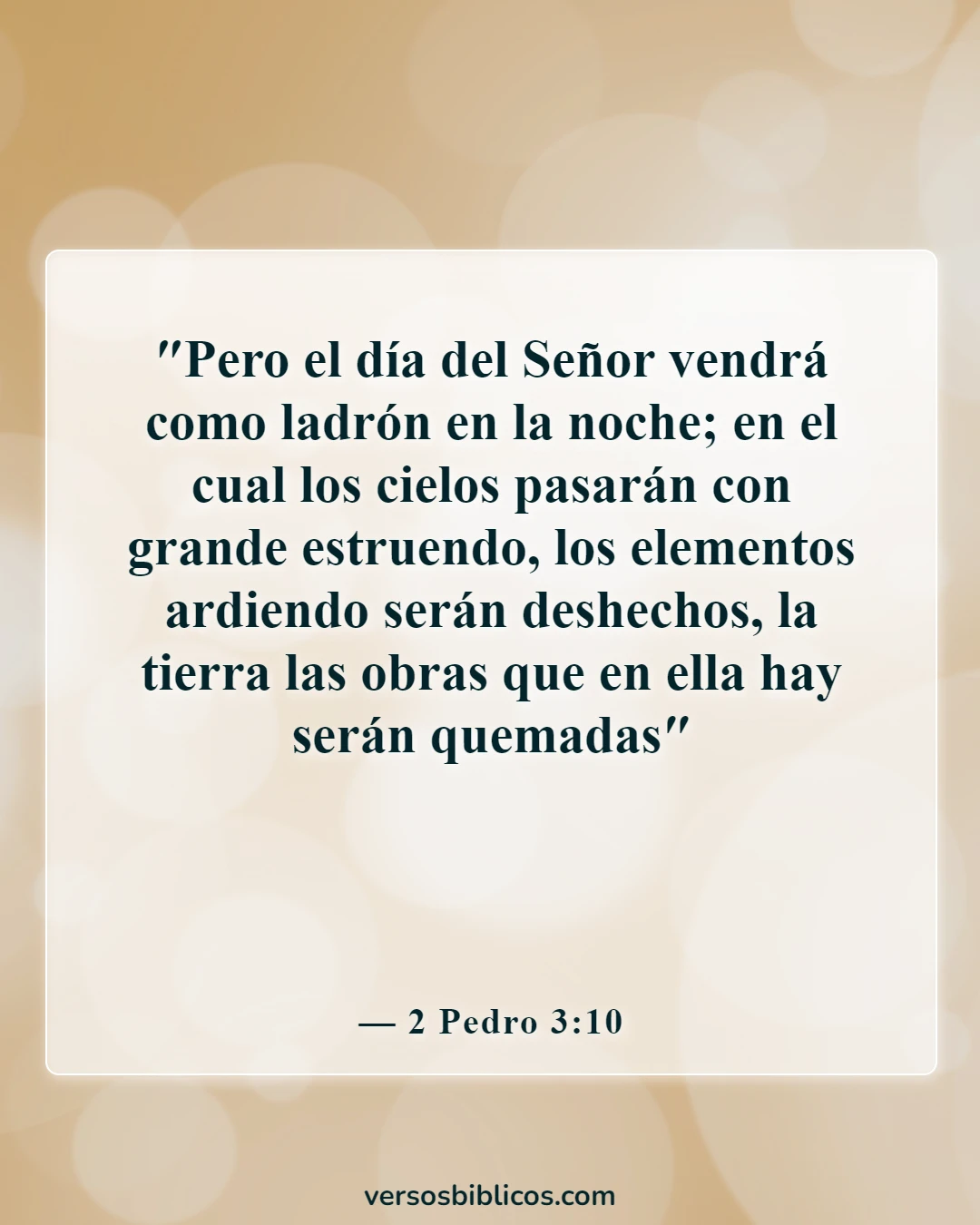 Versículos de la Biblia sobre Jesús (2 Pedro 3:10)