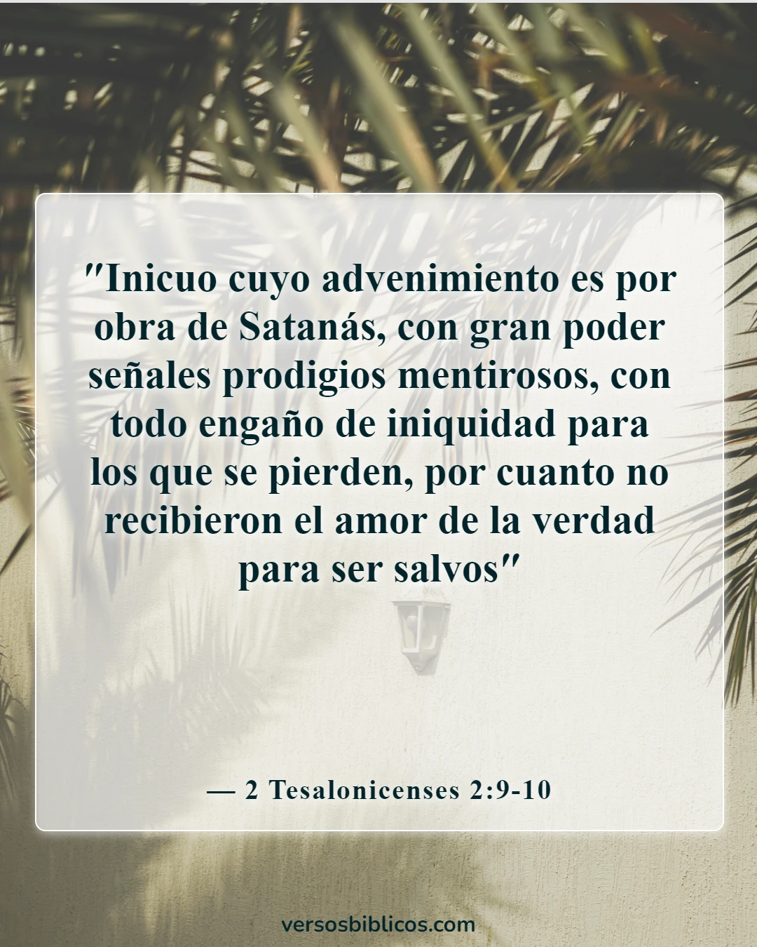 Versículos de la Biblia sobre la advertencia de los falsos profetas (2 Tesalonicenses 2:9-10)