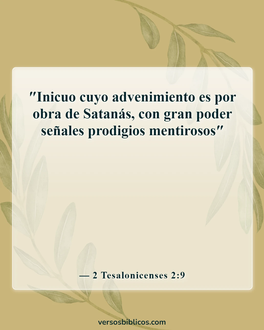 Versículos de la Biblia sobre el Anticristo (2 Tesalonicenses 2:9)
