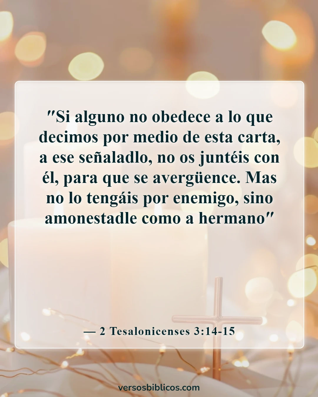 Versículos de la Biblia sobre personas tóxicas (2 Tesalonicenses 3:14-15)