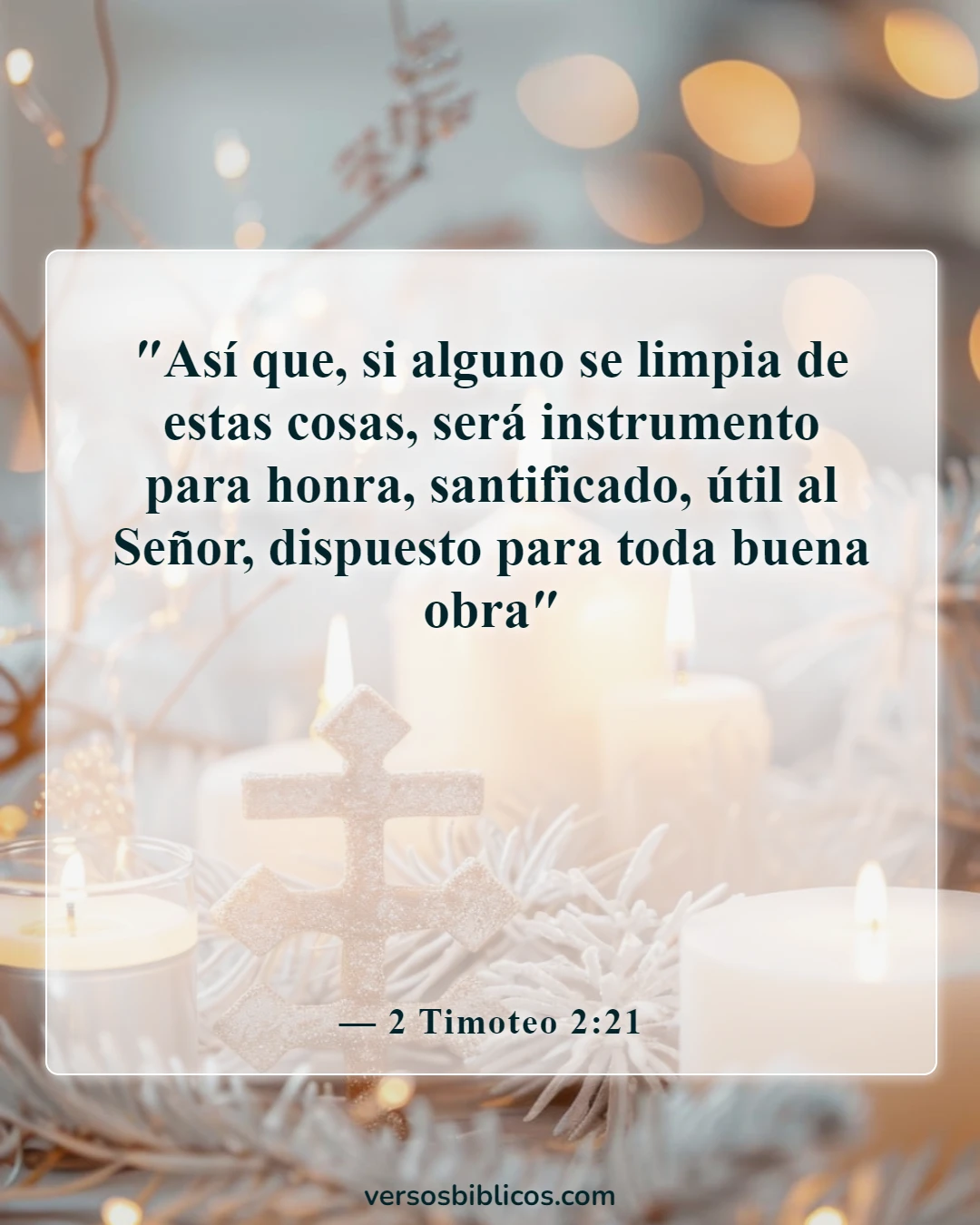 Versículos de la Biblia sobre dar fruto (2 Timoteo 2:21)