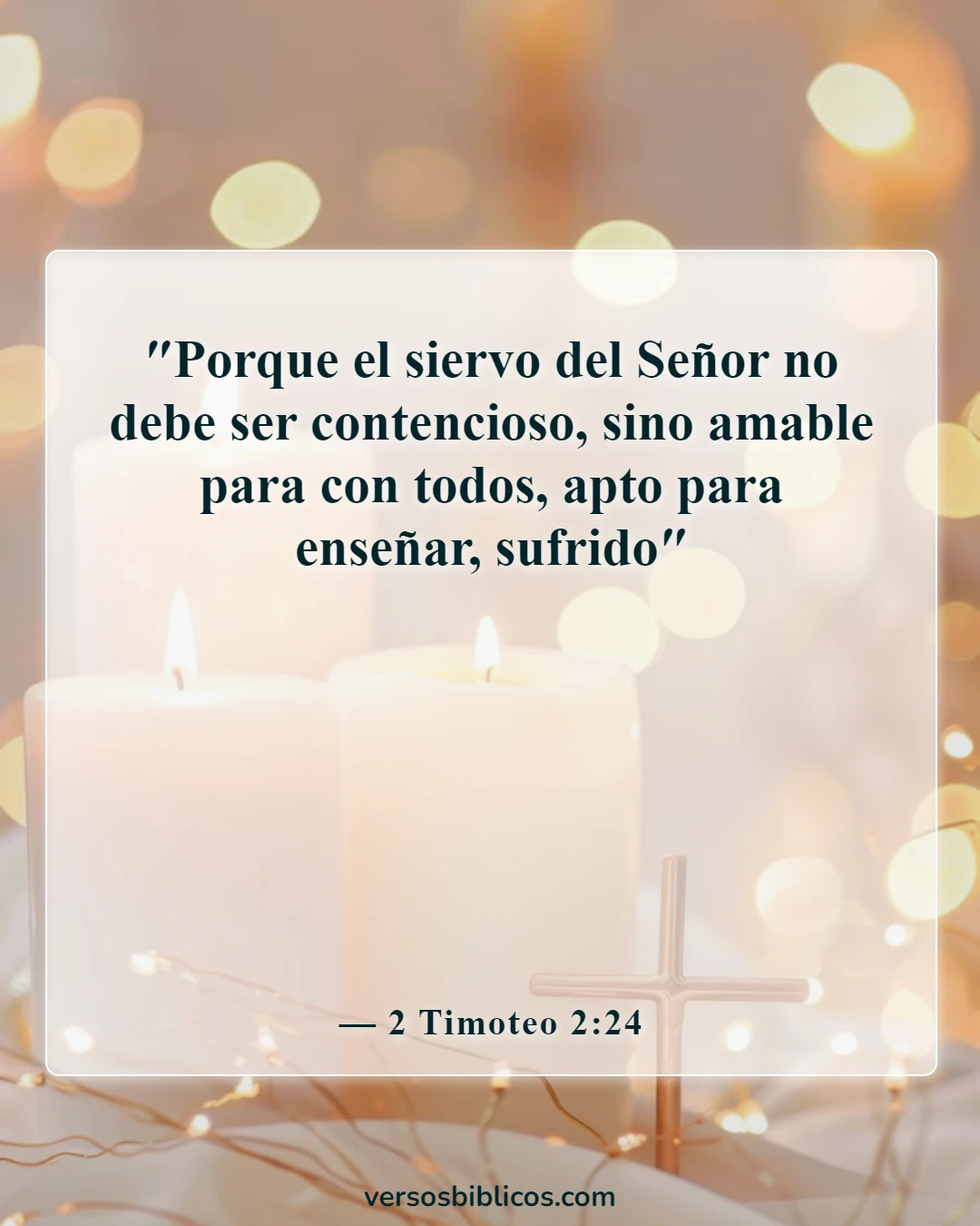 Versículos de la Biblia sobre la suegra (2 Timoteo 2:24)