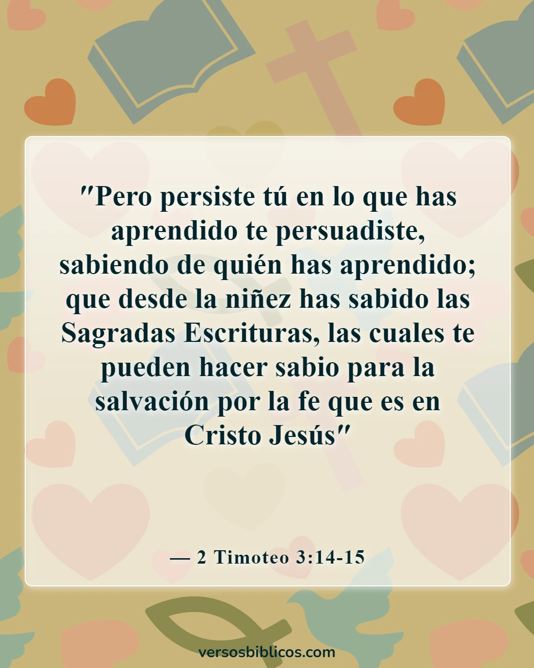 Versículos de la Biblia sobre la enseñanza a los niños (2 Timoteo 3:14-15)