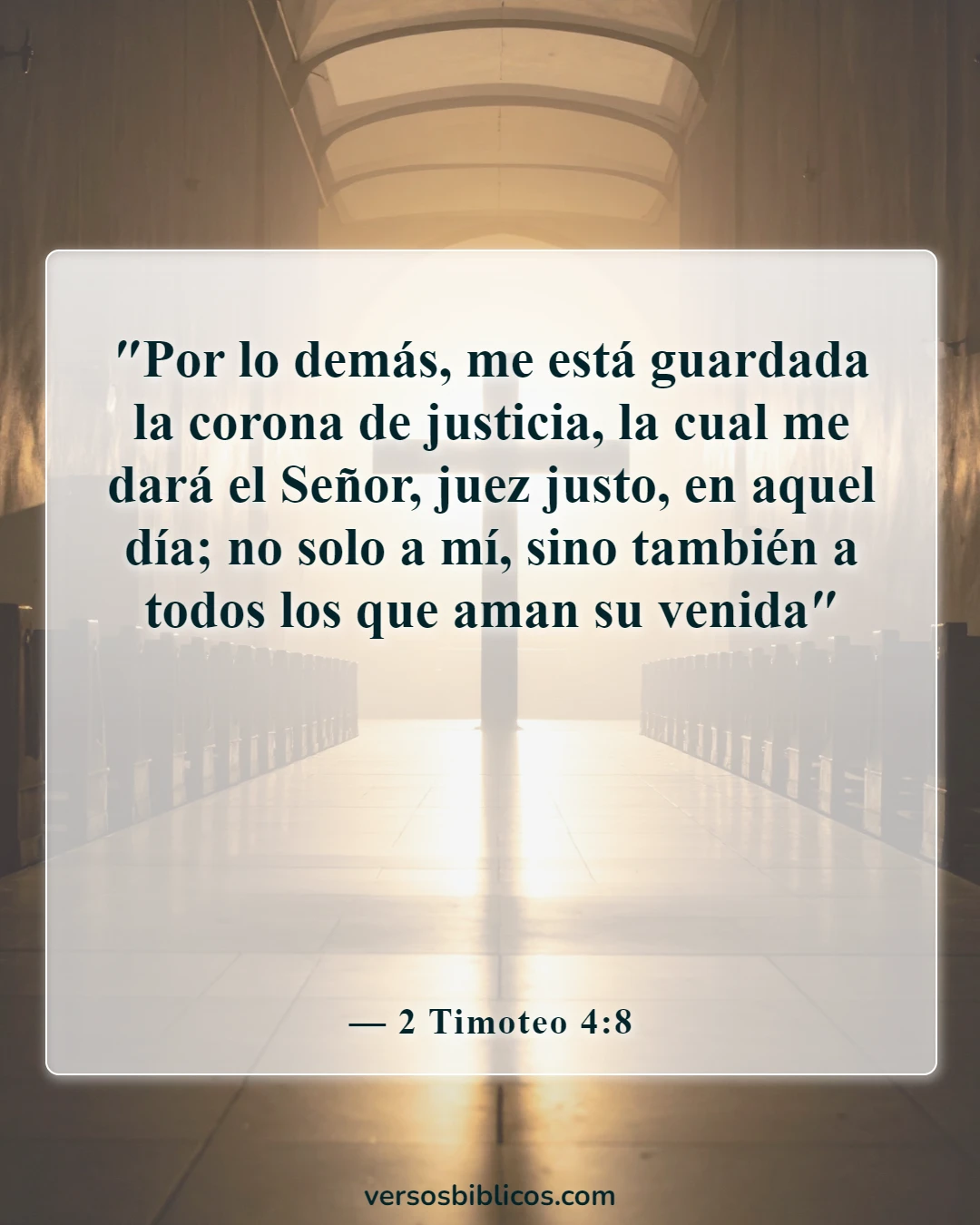 Versículos de la Biblia sobre el rapto (2 Timoteo 4:8)