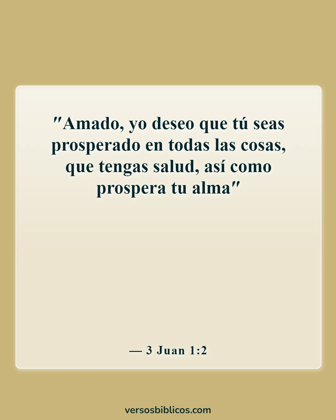 Versículos de la Biblia sobre los logros (3 Juan 1:2)
